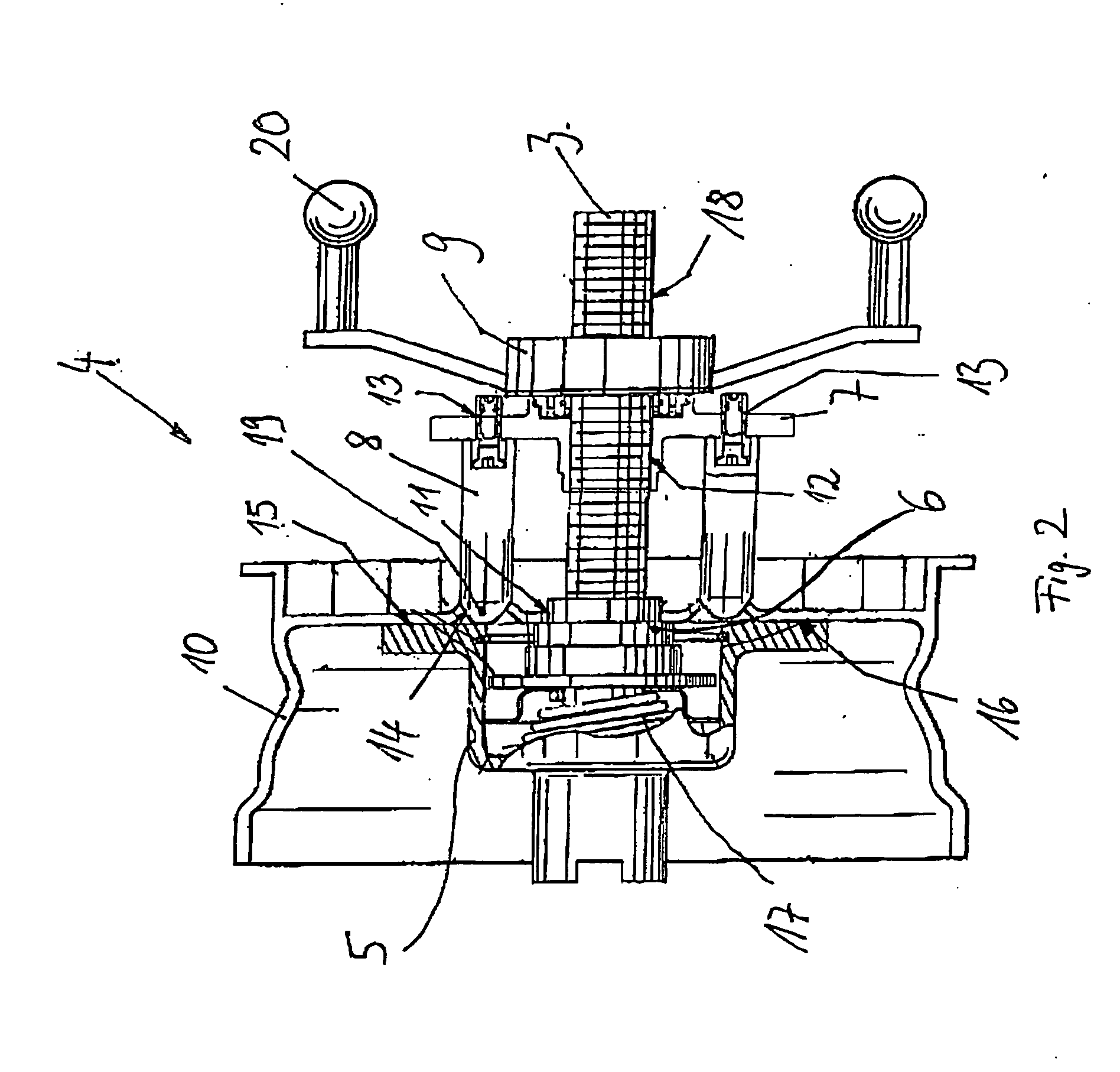 Balancing machine with a clamping device
