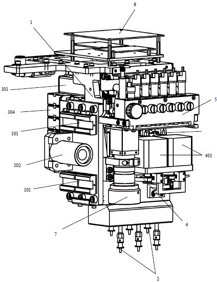 High-speed chip mounting head