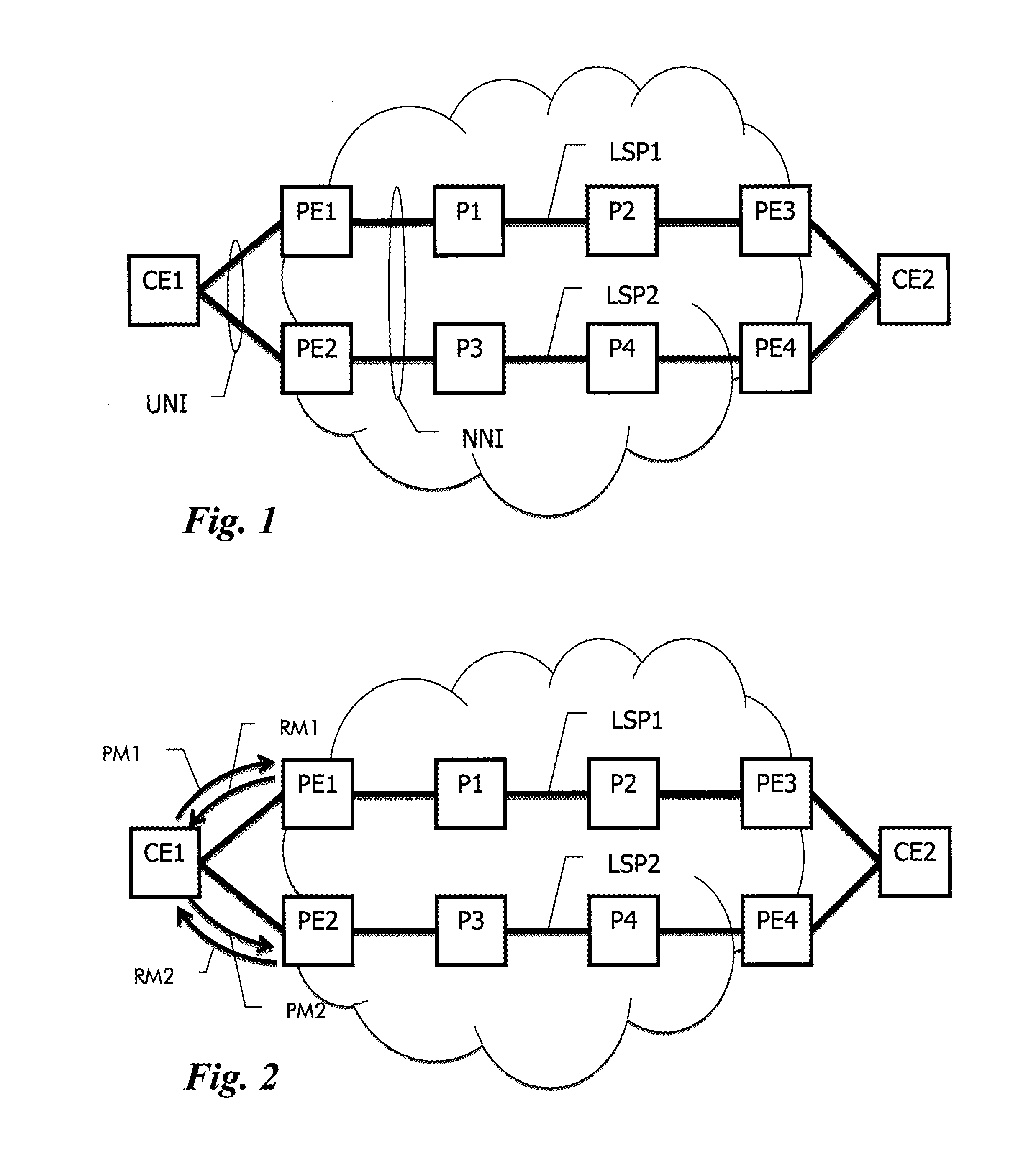 Method and related apparatus for establishing link-diverse traffic paths in a telecommunications network