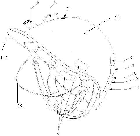 Multifunctional safety helmet