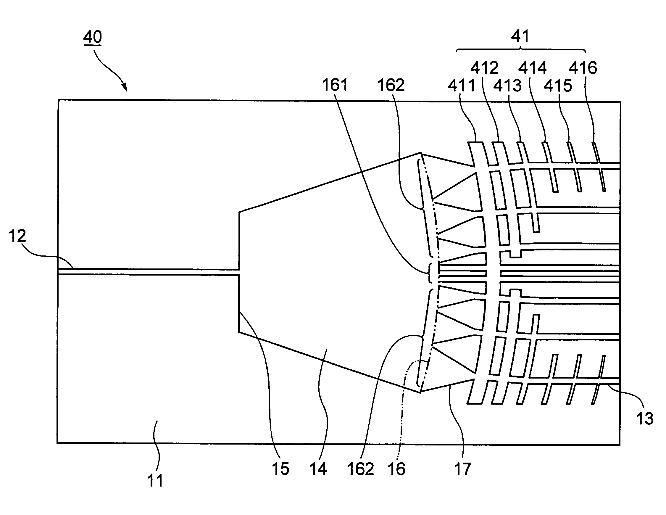 Waveguide type optical splitter and waveguide type optical module comprising the same