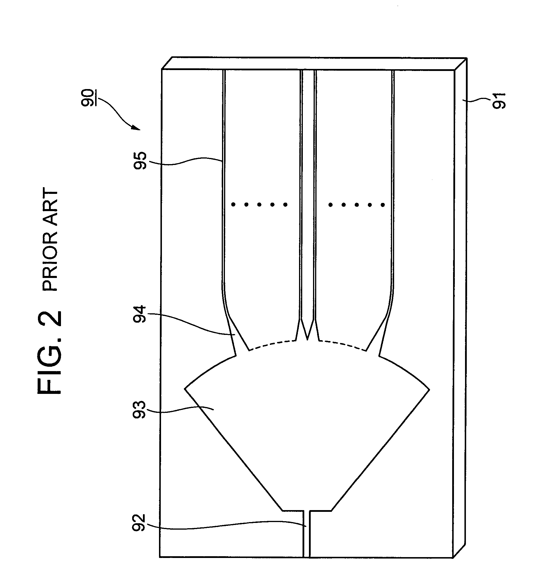 Waveguide type optical splitter and waveguide type optical module comprising the same