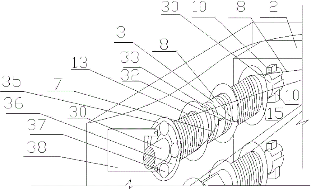 Building with multifunctional rope unreeling device