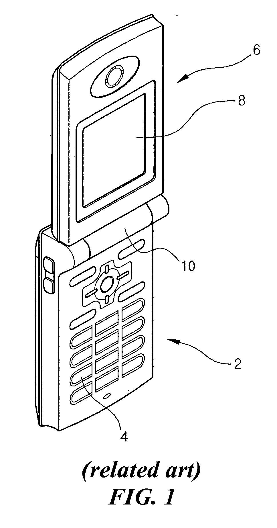 Mobile terminal including folder type liquid crystal display device and method of fabricating the same