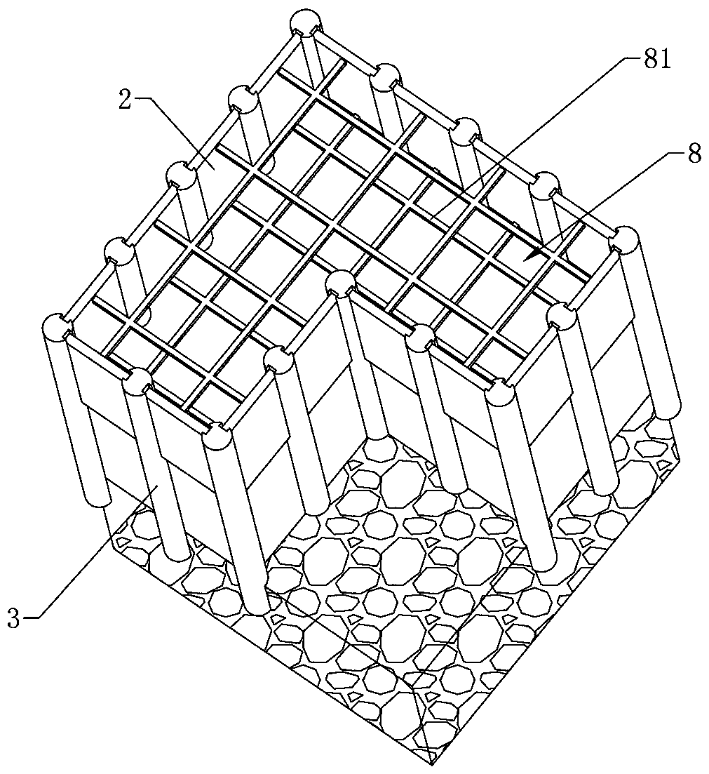Construction method of superimposed prefabricated foundation pit structure with reverse frame
