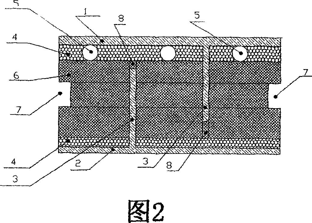 Multilayer light bearing wall body composite board