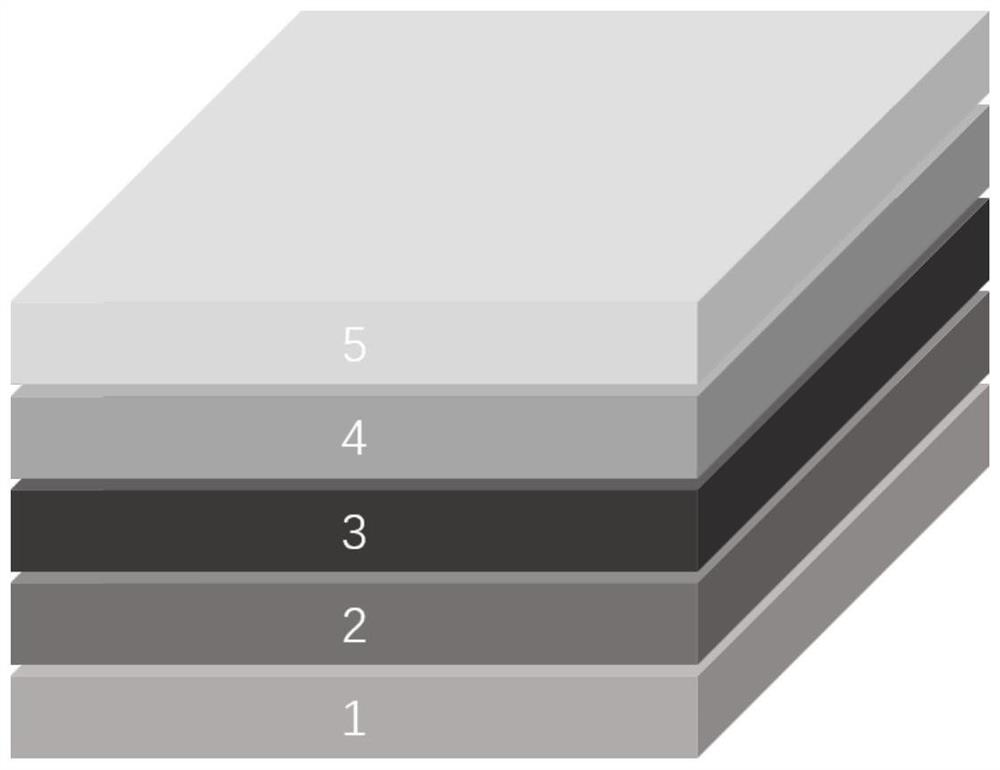 Inorganic perovskite solar cell based on substituted hydrazide and preparation method thereof