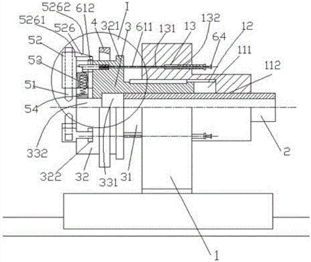 Turning device for long and thin threaded shaft