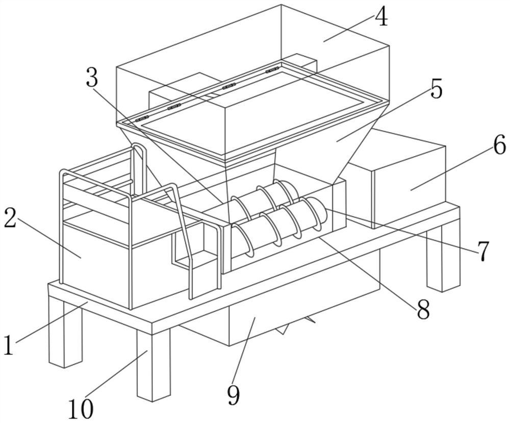 Waste recovery device for cowhide boot production and processing and use method of waste recovery device