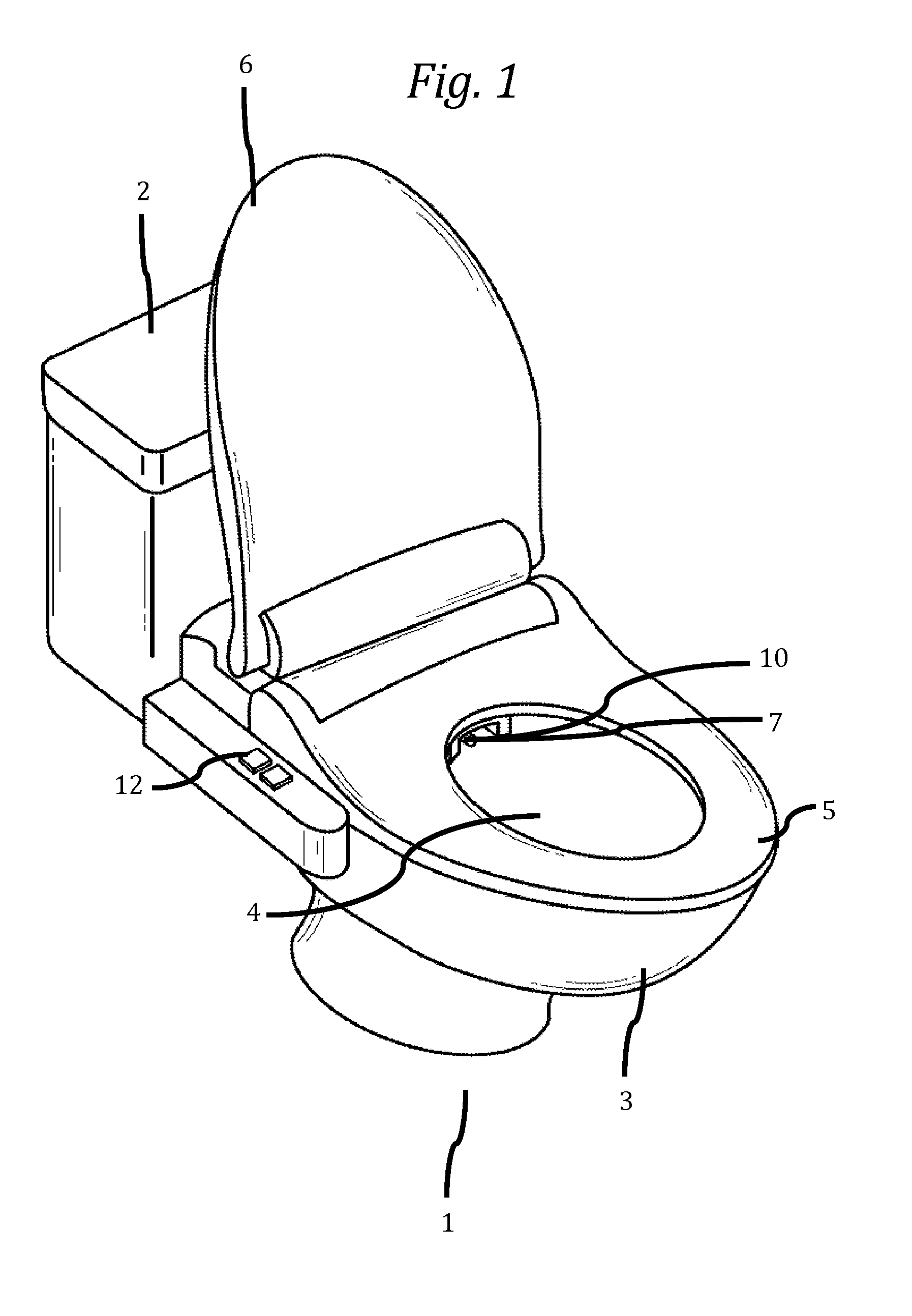 Electronic automatically adjusting bidet with visual object recognition software