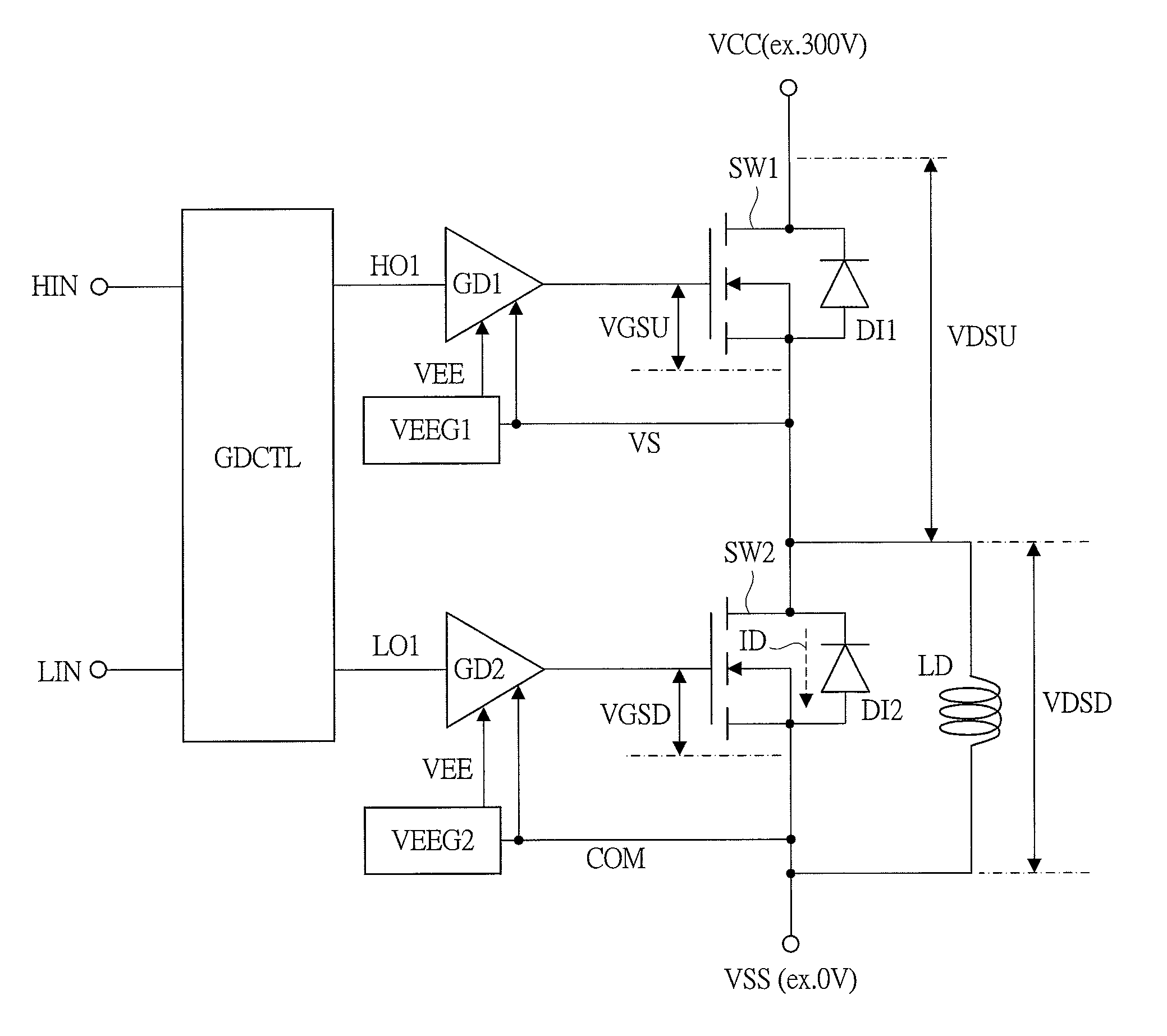 Semiconductor driver circuit and power conversion device