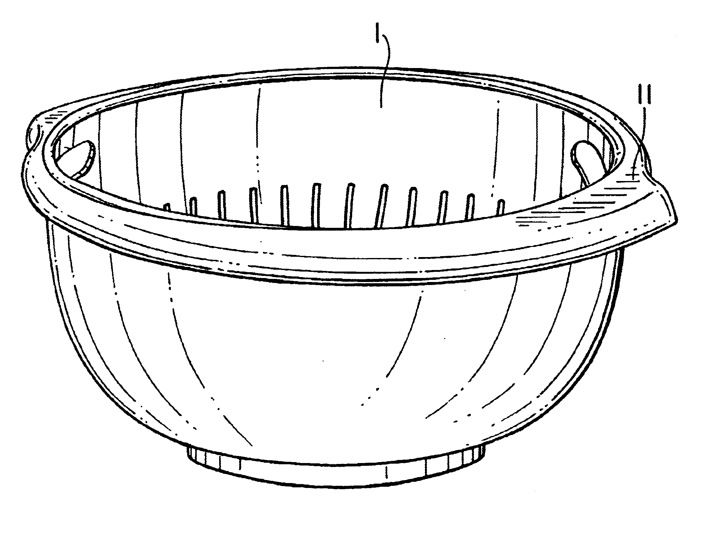 Device combining 3 functions in one for washing, serving and storing berries, grapes, and other fruits