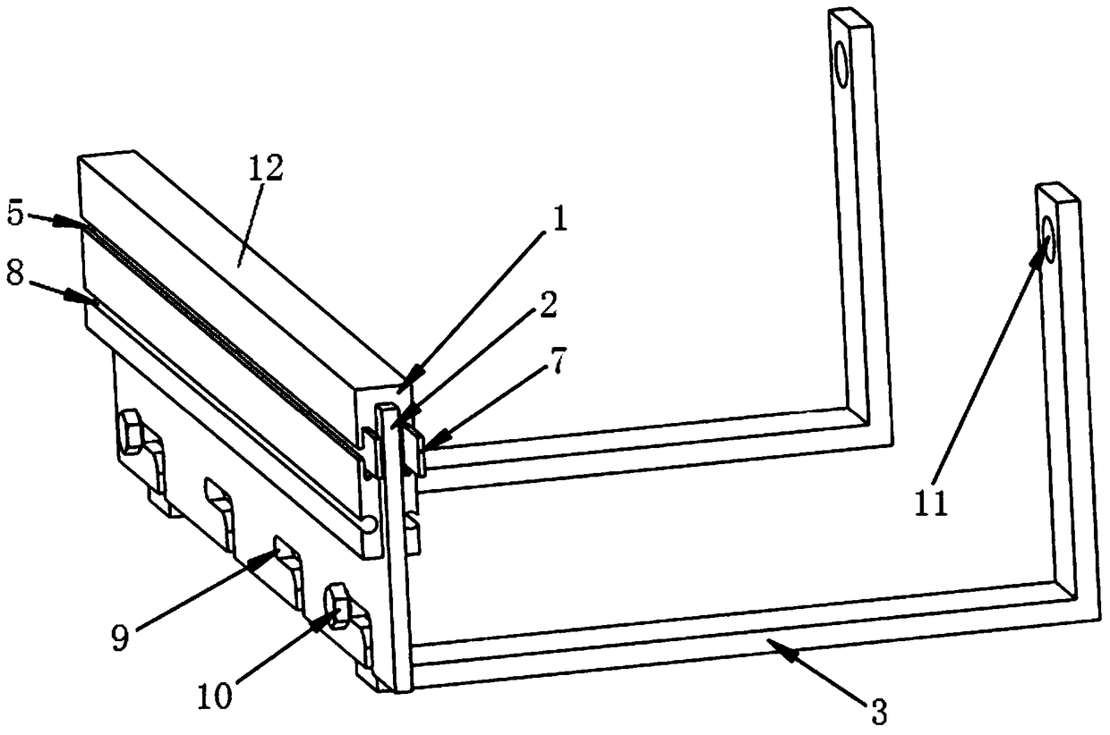 A plastic rail mechanism that can change the radius of curvature and transmit electricity during assembly