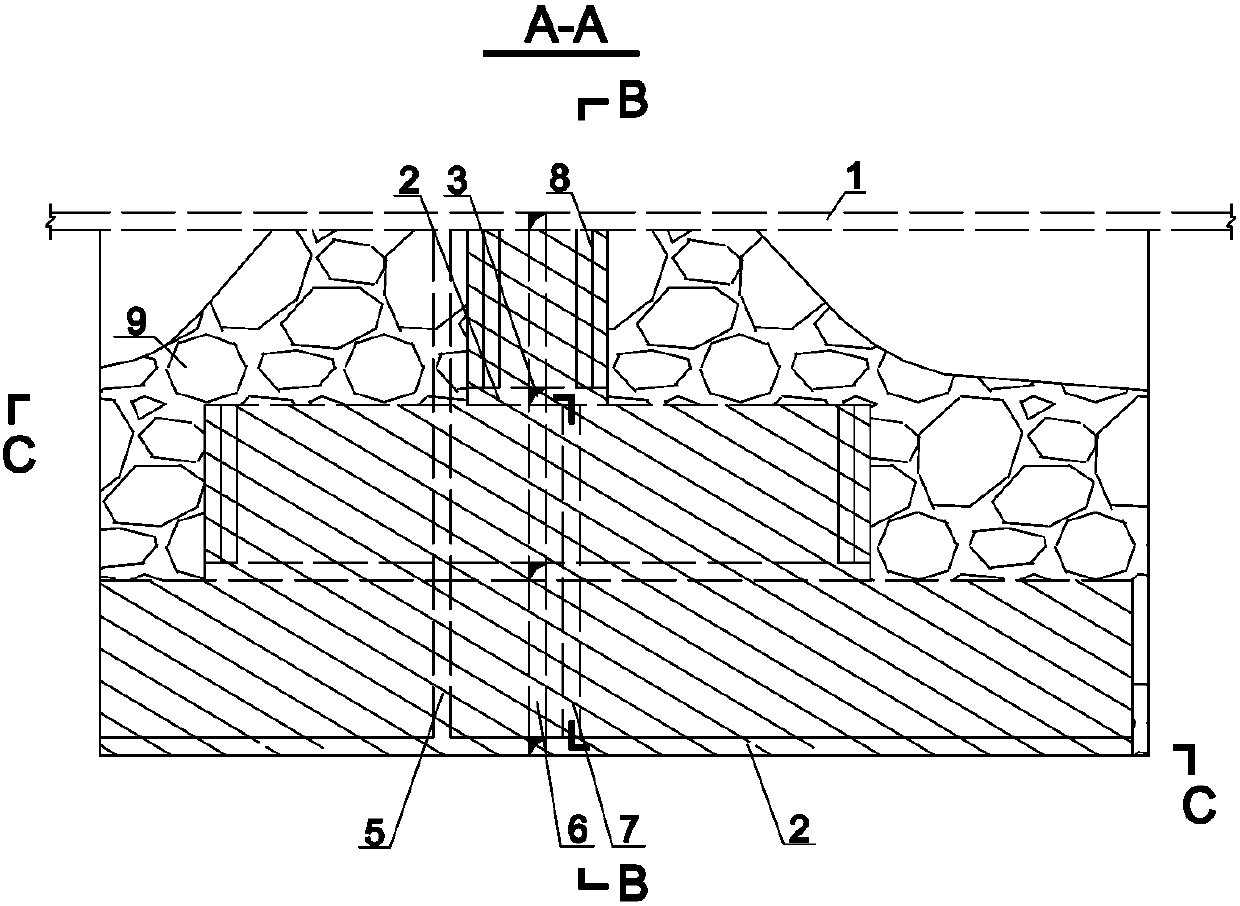 A Pillarless Segmental Caving Method for Dividing an Ore Block Along the Orebody Strike