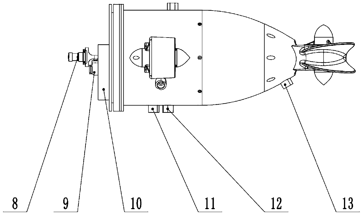Automatic fixed-depth movement control method of ROV underwater robot