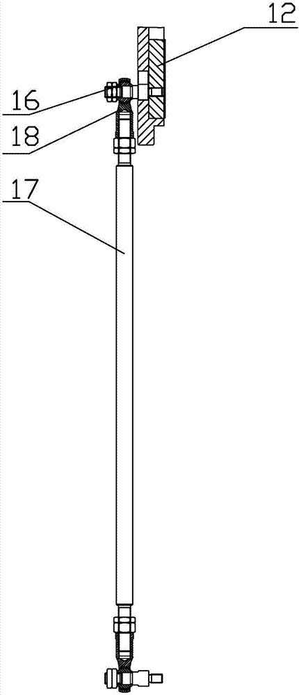 Single-cylinder-driven rotary band-type brake mechanism