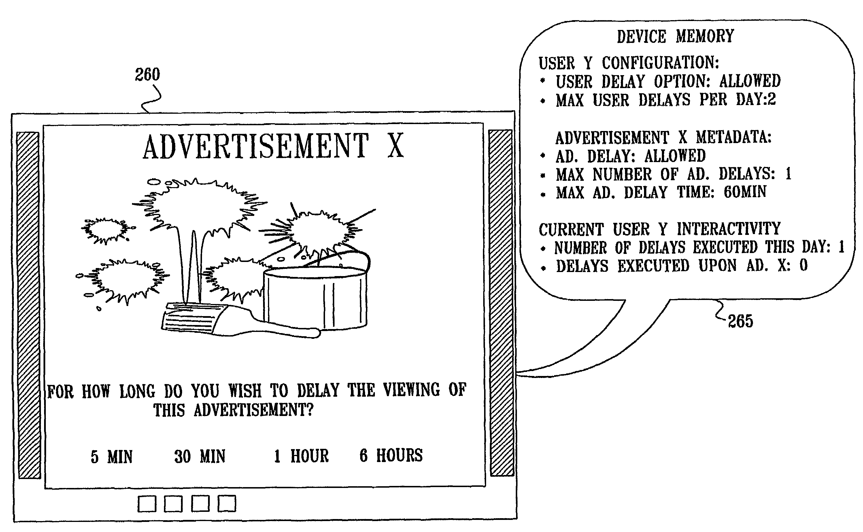 Advertisements in an end-user controlled playback environment