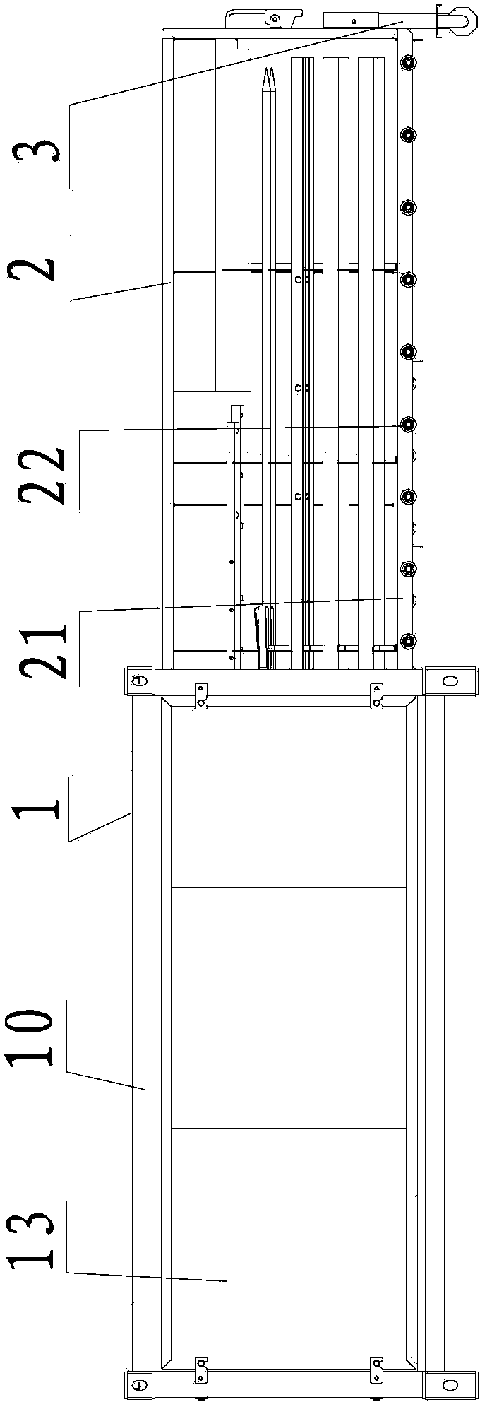 Logistics box for pole transformer device