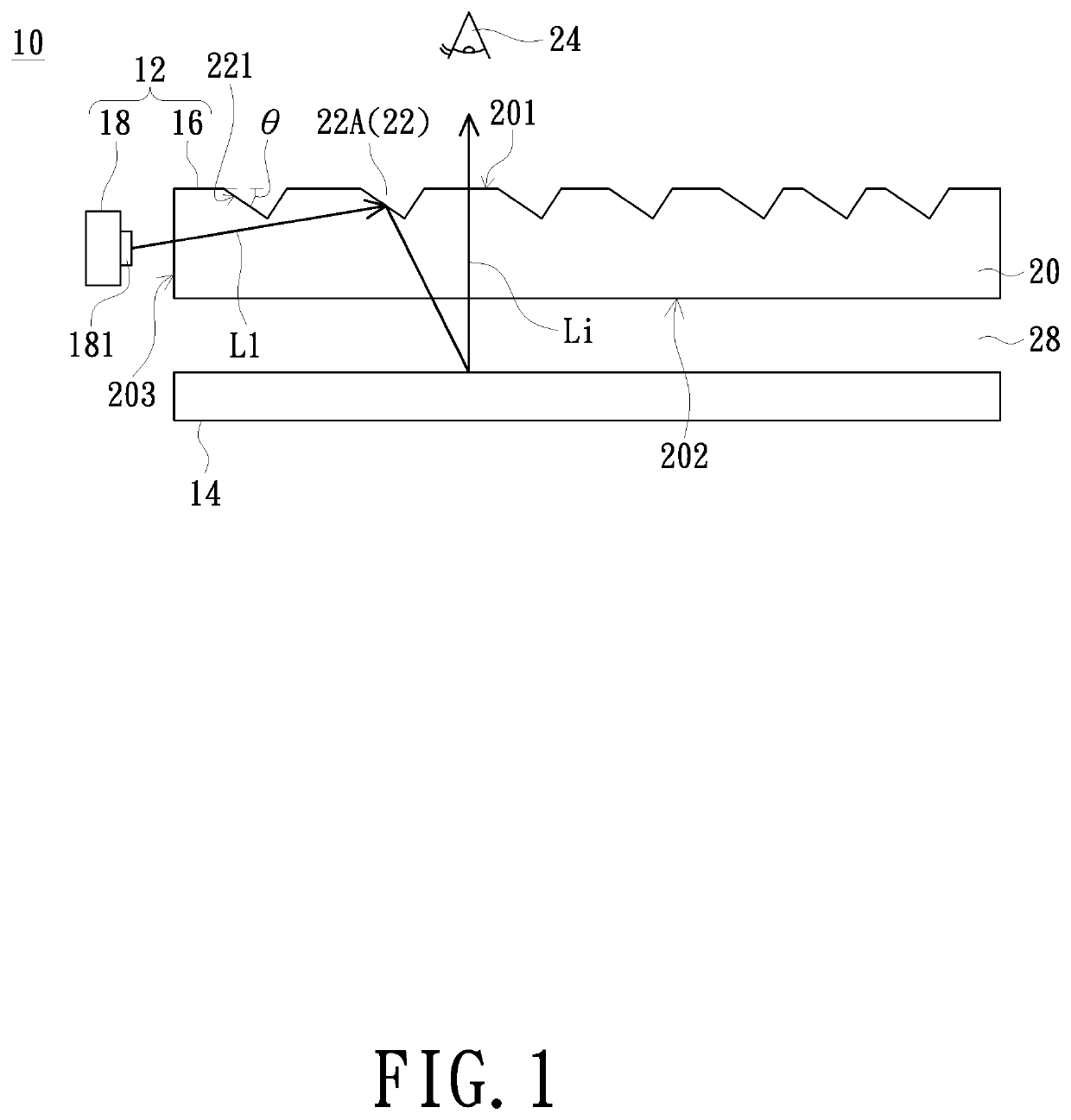 Reflective display device and front light source module thereof