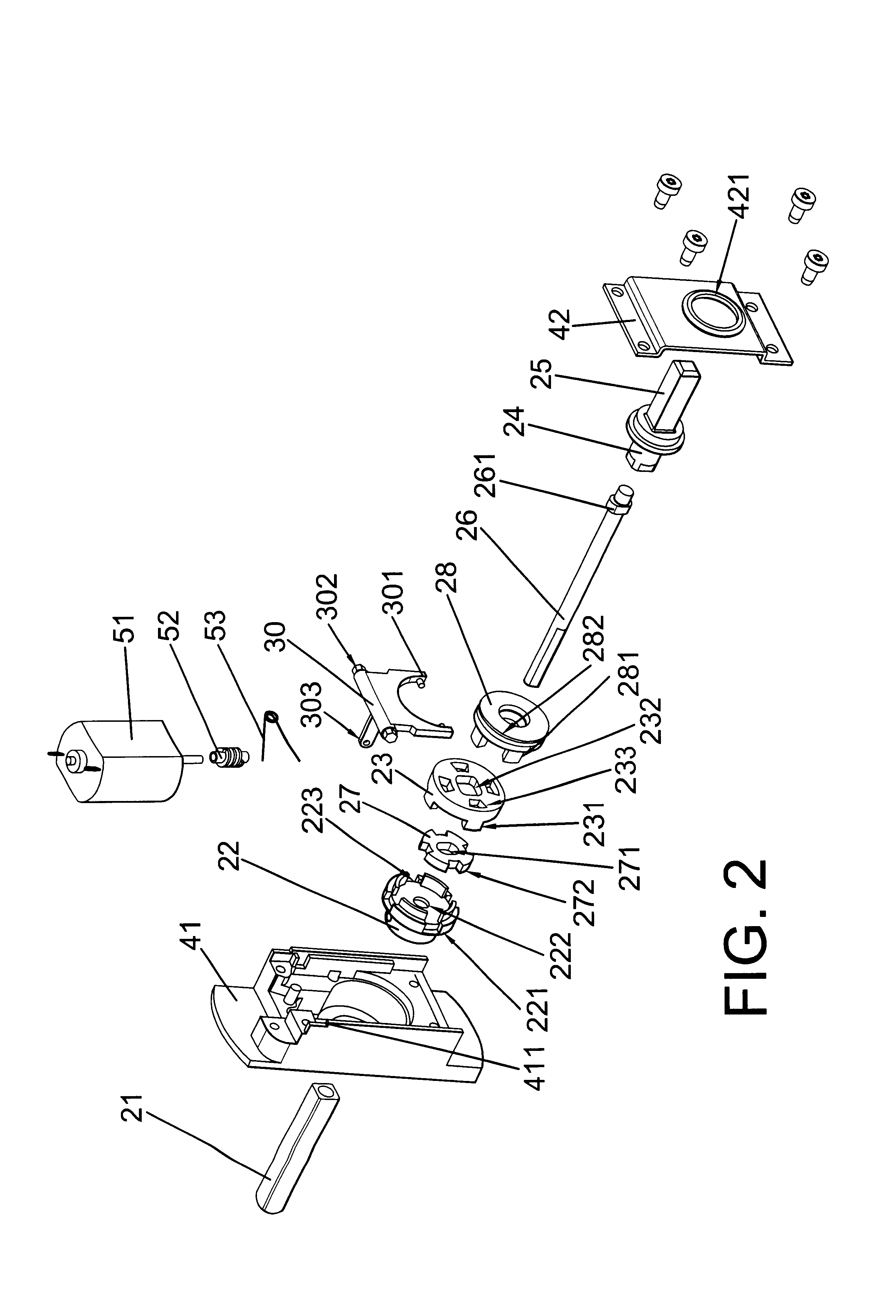 Clutch mechanism for electronic locks
