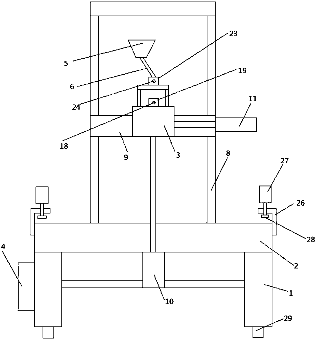 Full-automatic tapping machine applied to door and window machining