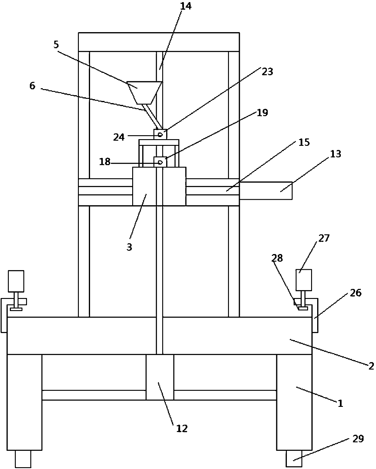 Full-automatic tapping machine applied to door and window machining