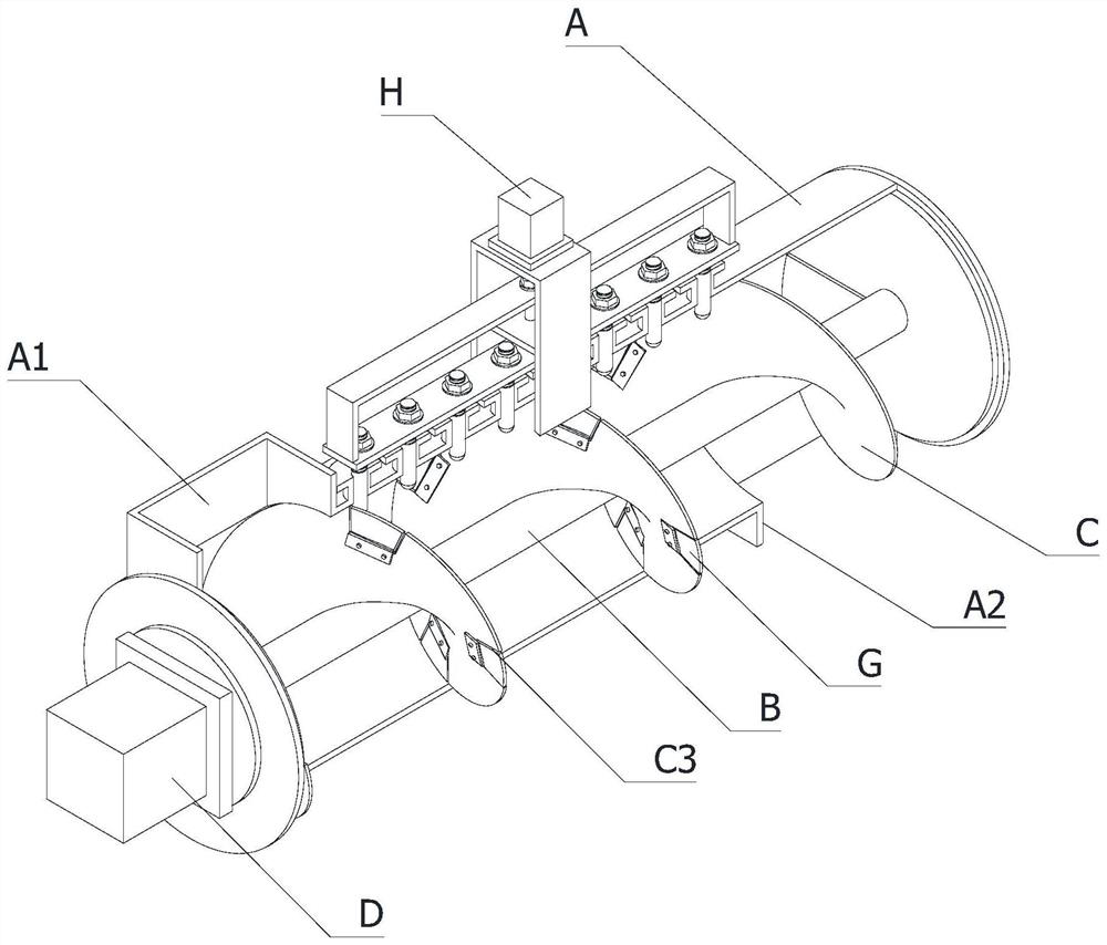 Sludge pyrolysis device