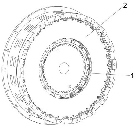 Low-inertia and high-heat-power friction pair for clutch brake