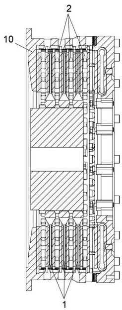 Low-inertia and high-heat-power friction pair for clutch brake