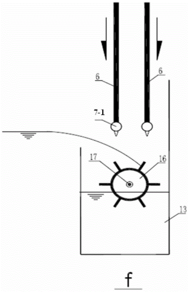 Process system for removing ammonia nitrogen/alga in surface water by enhancing conventional treatment