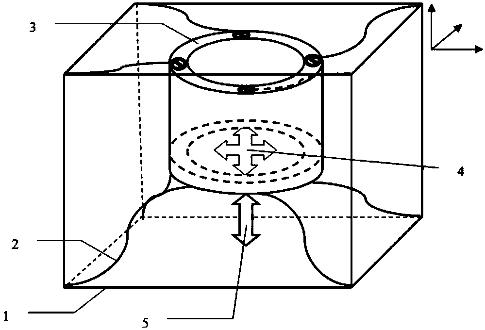 Method for synthesizing and preparing nano-particle reinforced composite through multi-dimension vibration assistance