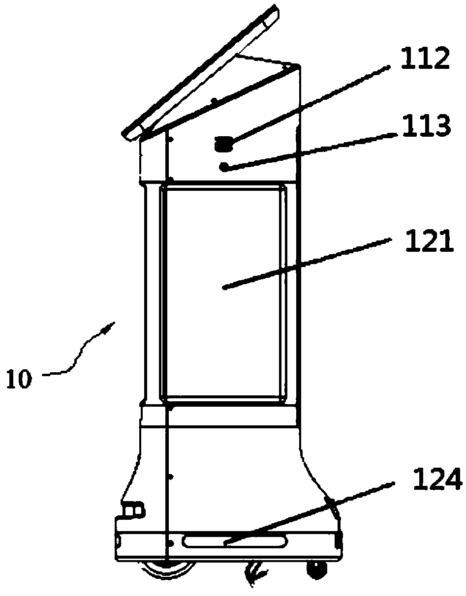 Advertising robot and advertisement putting method thereof