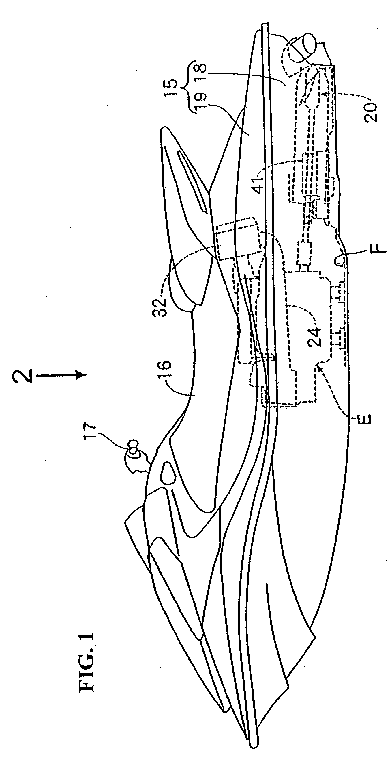 Integrated storage structure for housing electrical components in a personal watercraft, and personal watercraft including same