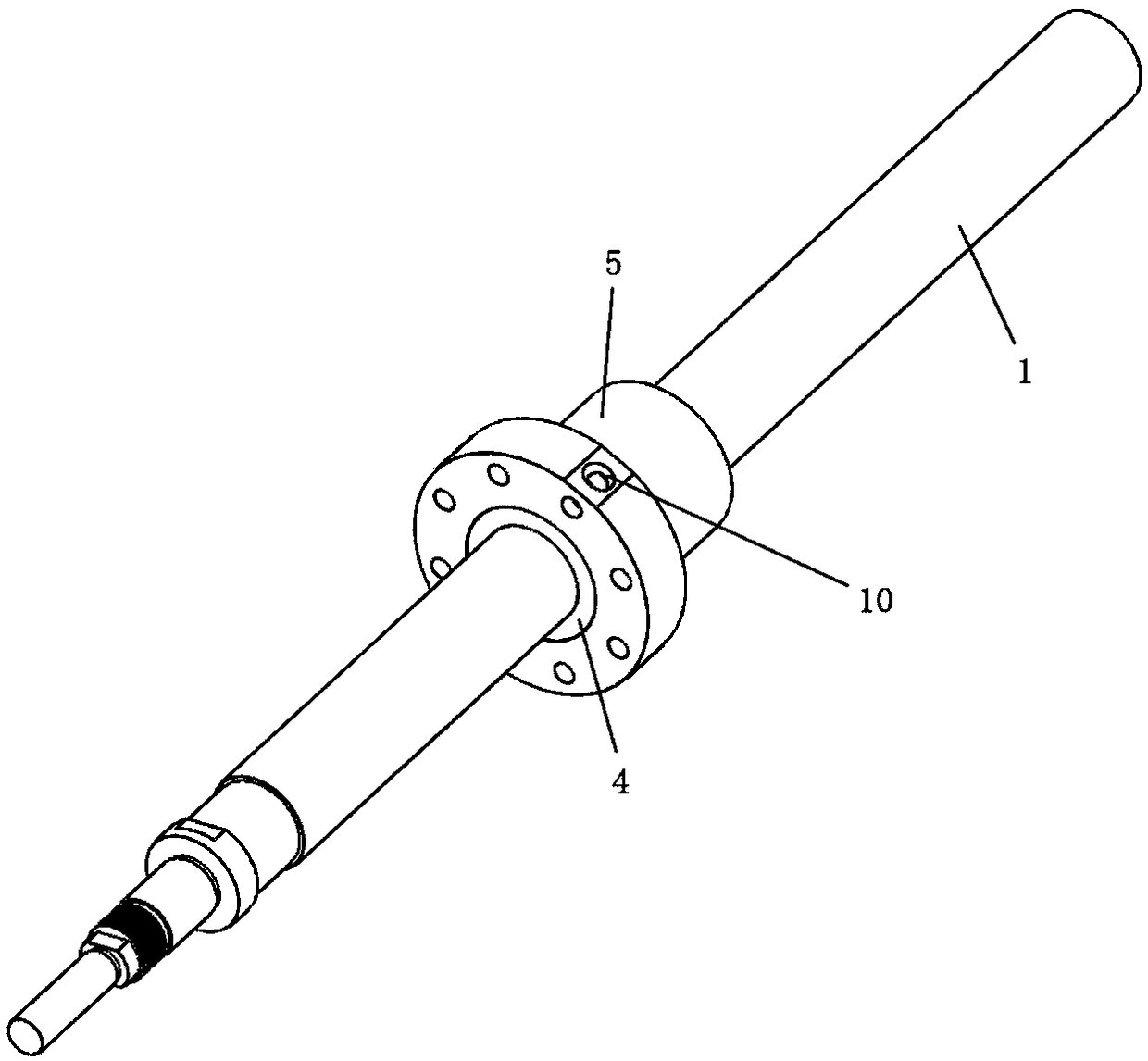 Straight groove holder circulating type planet pin roller lead screw