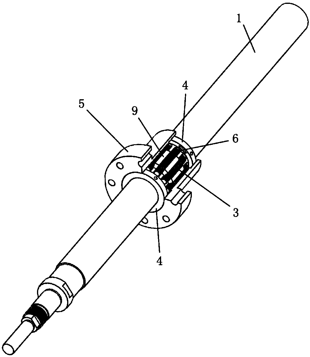 Straight groove holder circulating type planet pin roller lead screw