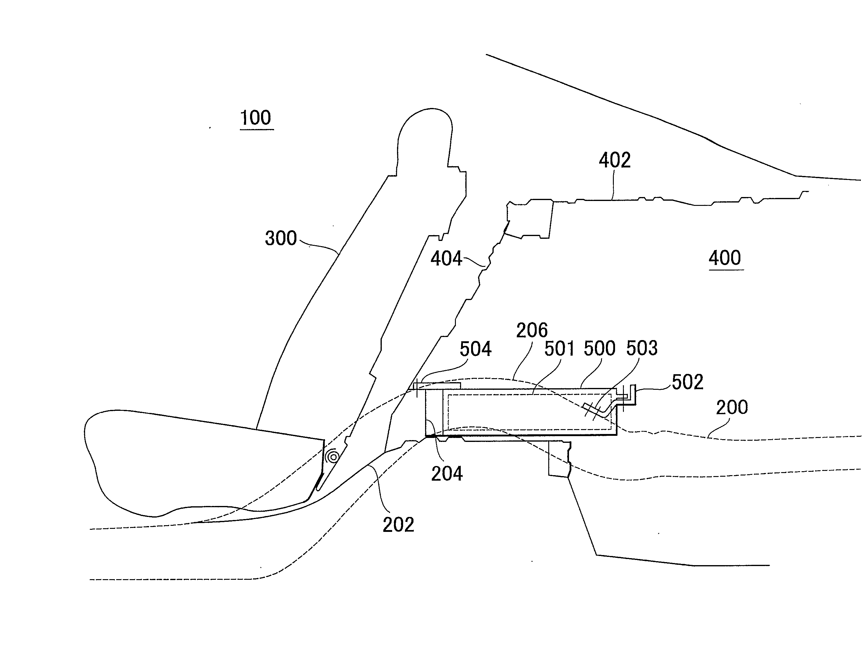 Mounting Structure For Storage Battery Device