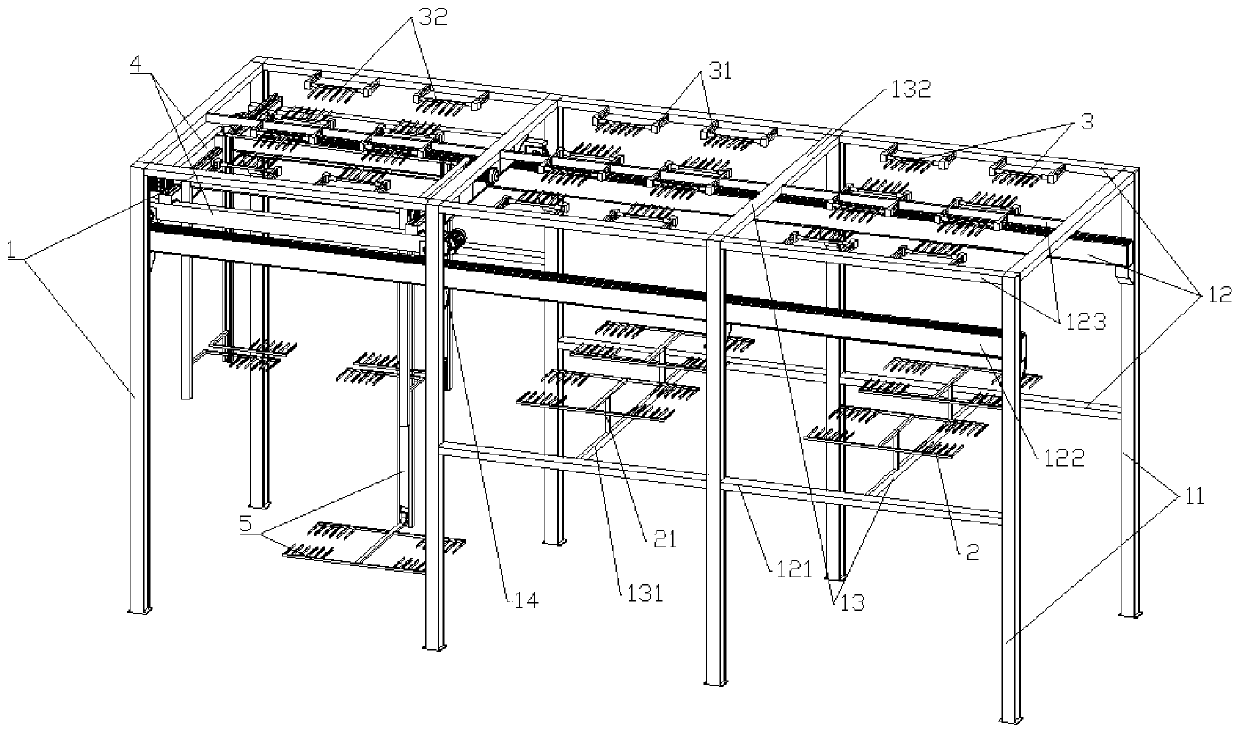 Multi-layer comb-tooth-type three-dimensional garage