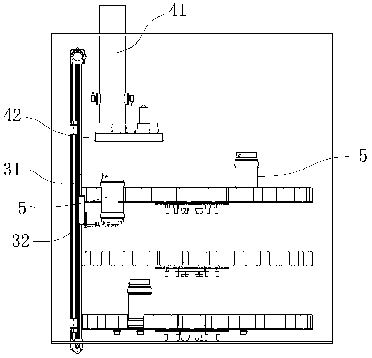 Method and device for storing samples or taking out samples for check