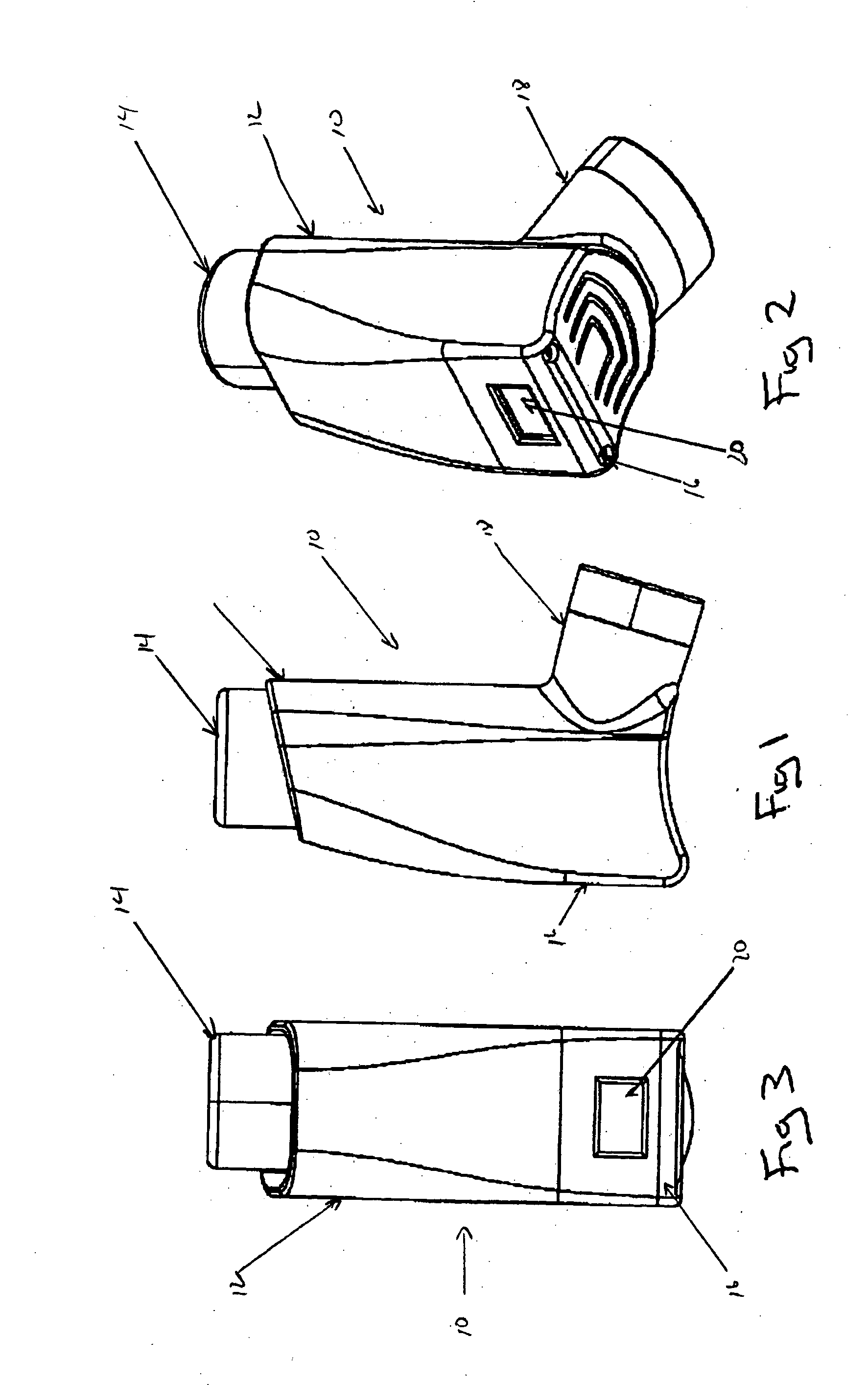 Apparatus for electronic dosage counter