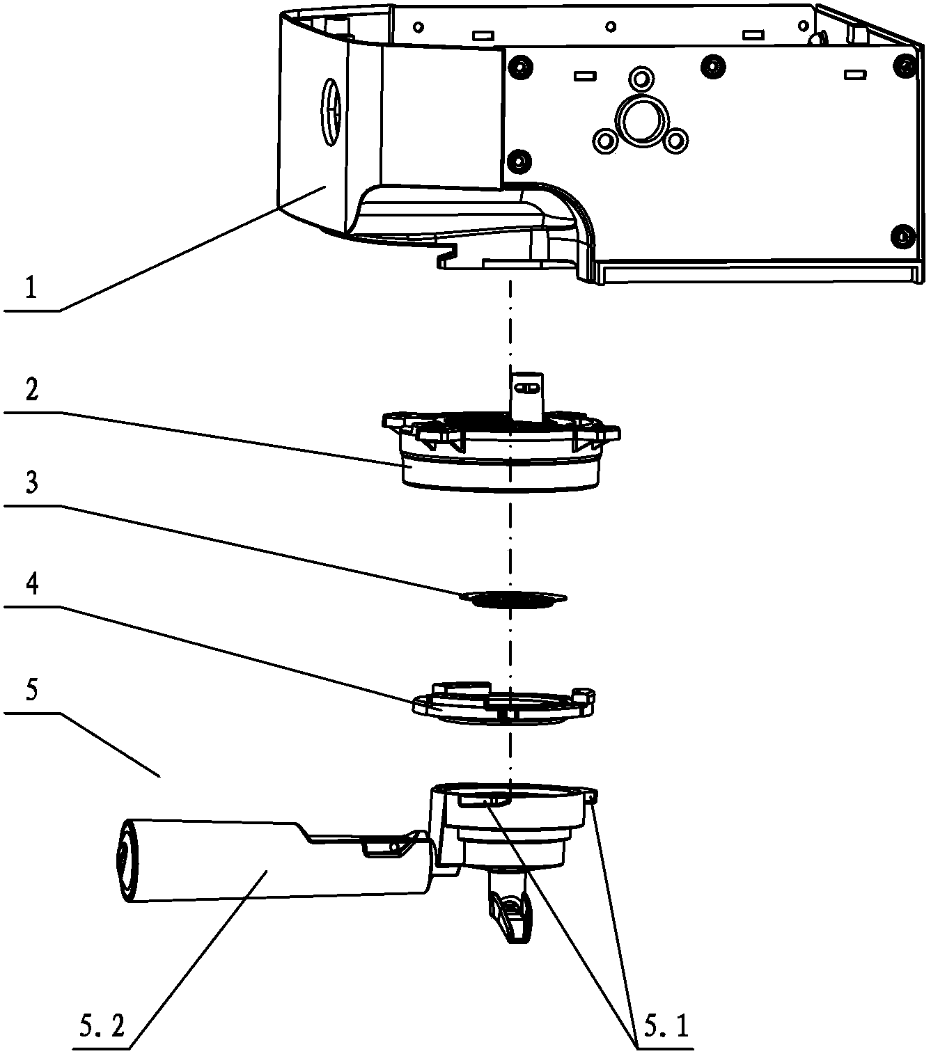 Funnel structure of two-in-one coffee maker