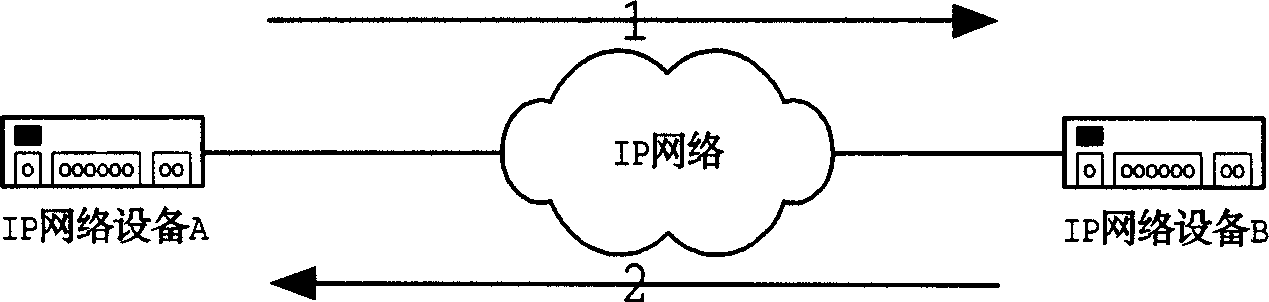 Detecting method of reachability among IP network equipments and its application in public dialing network platform accessing backup