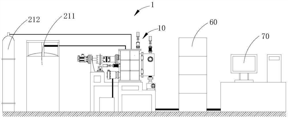 Low temperature and large temperature variable spherical plain bearing test platform