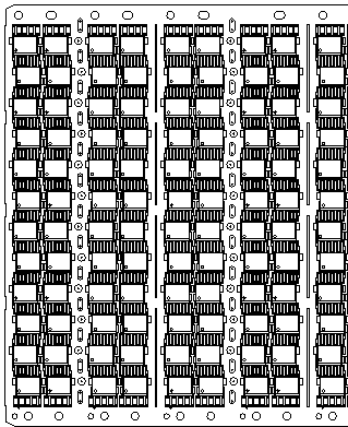 Double-station separation mold for high-density pin integrated circuit and its usage