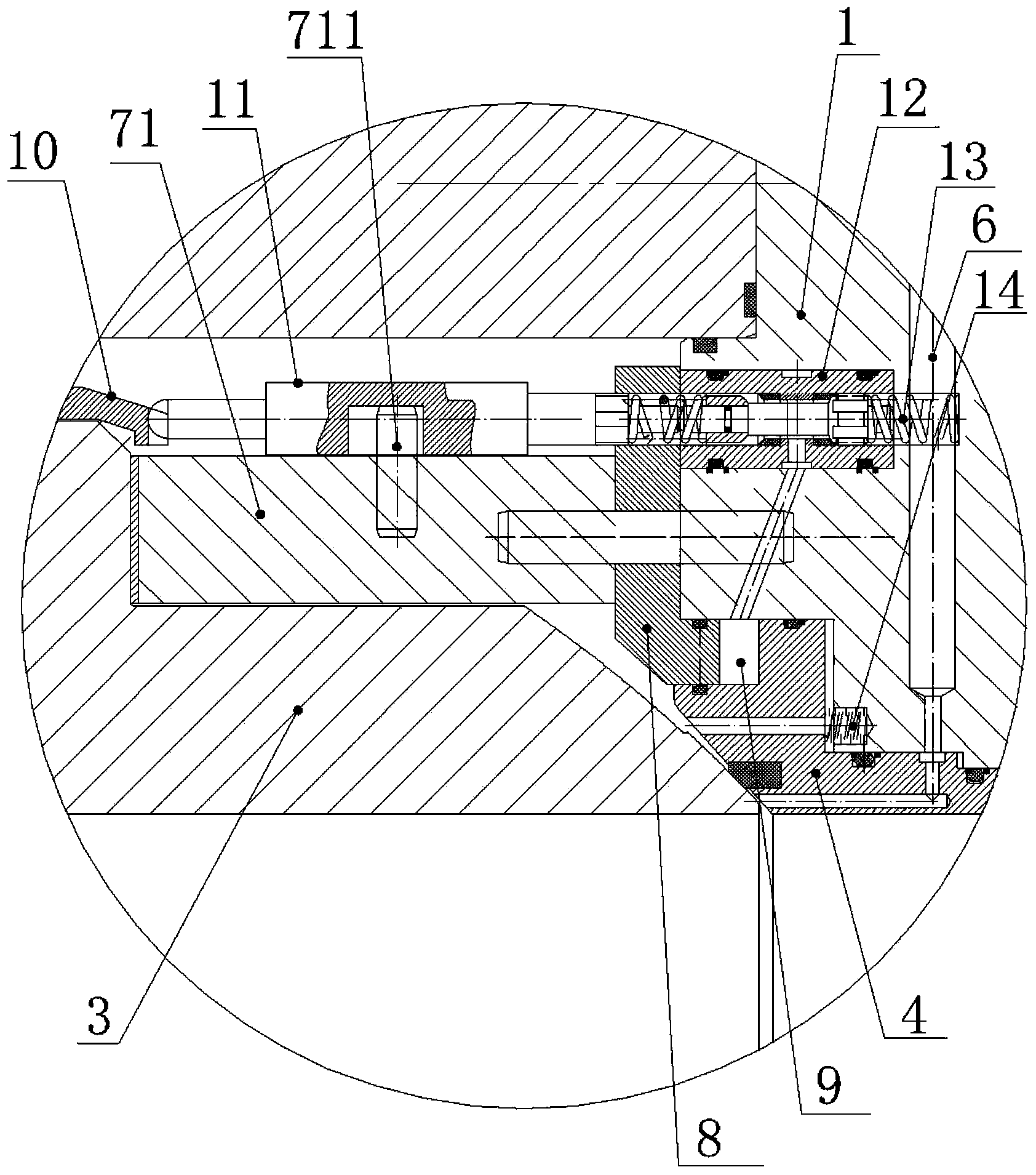 Internal-pressure self-control ball valve