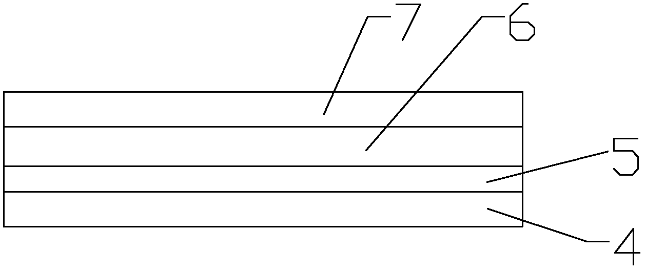 Structure of silicon-substrate GaN-based light-emitting diode (LED) and manufacturing method for silicon-substrate GaN-based LED