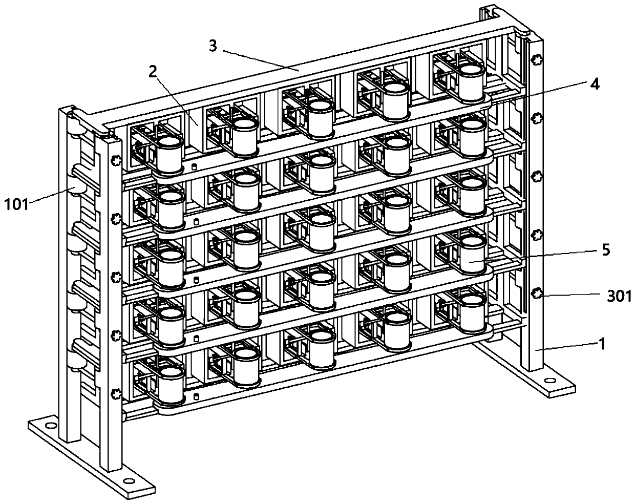 A kind of ecological wall structure of garden engineering