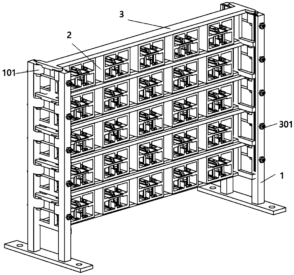 A kind of ecological wall structure of garden engineering