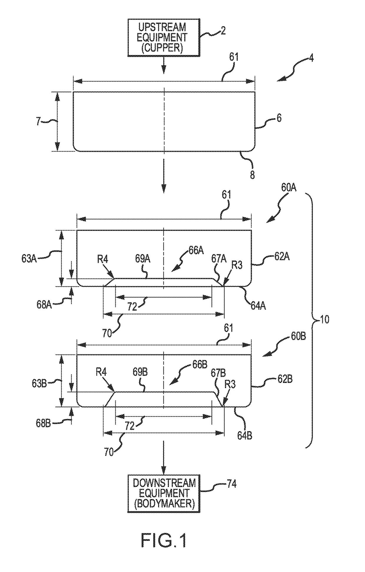 Method and apparatus of forming a deboss in a closed end of a metallic cup