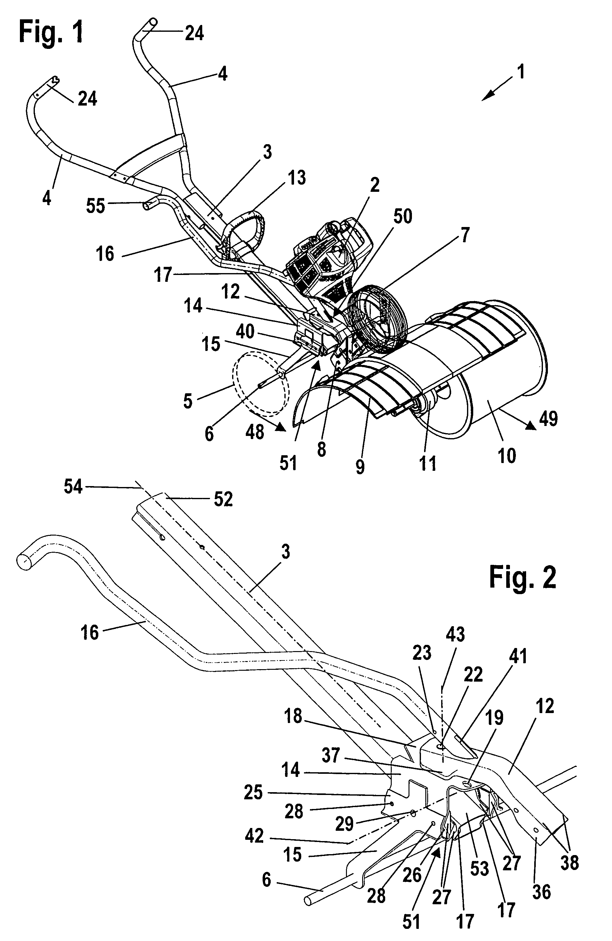 Hand-guided sweeper