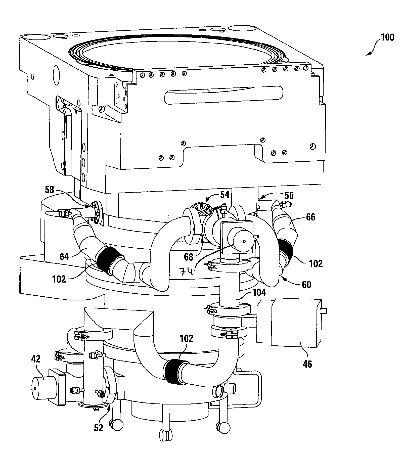 Multi-port pumping system for substrate processing chambers